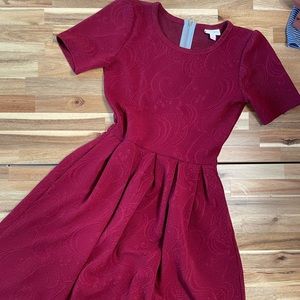 Lularoe Amelia red dress